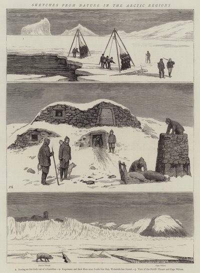 北極圏の自然からのスケッチ 作： Joseph Nash